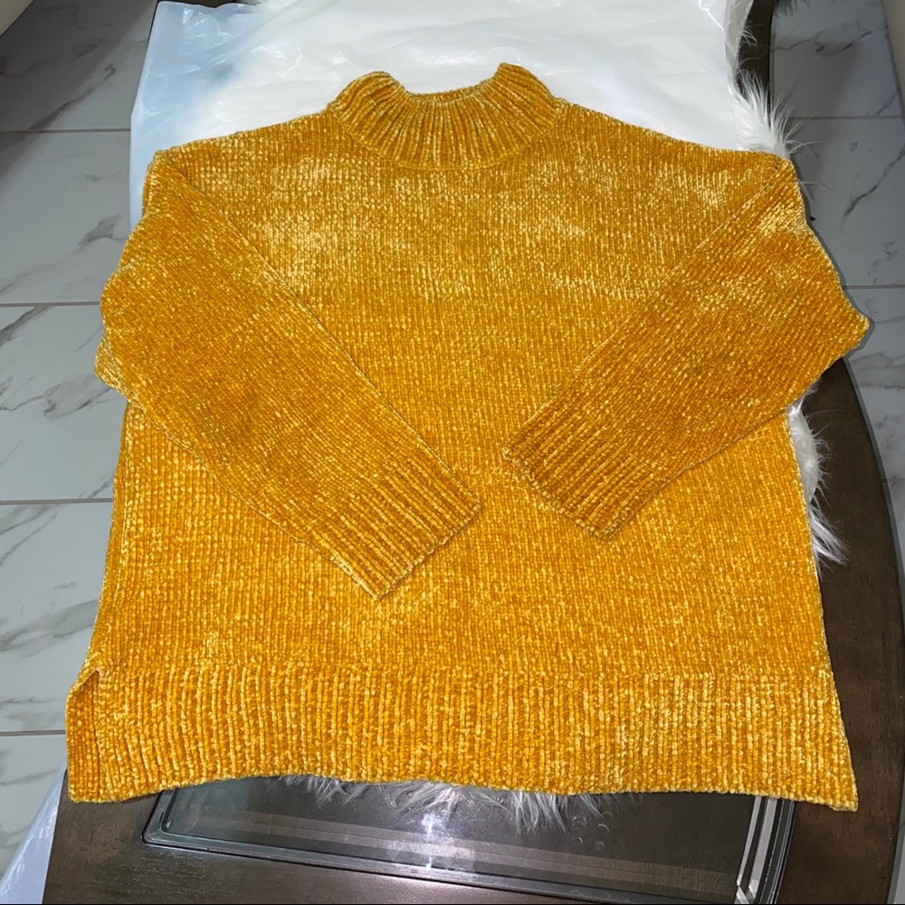 F&F Mustard women Knit sweater. Size 14